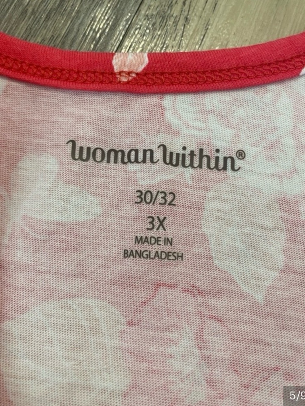 Woman Within Bundle (4) S/S T-Shirts 3X 30/32 - Picture 7 of 9